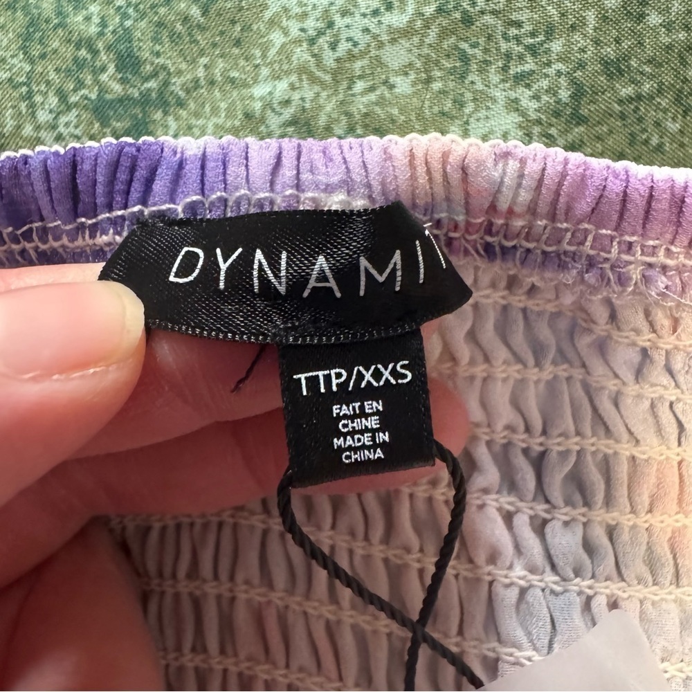 NWT Dynamite Cropped Puff Sleeve Top - Women’s XXS - Picture 11 of 11